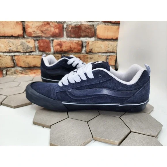 Vans Utility Mono Knu Skool Skate Men Sz 11.5 Sneakers Shoes Navy VN0009QCBX9